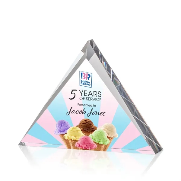 The Tideswell Optical Crystal triangle showcases reflective triangular bezels accenting a... from ASI 84592 St Regis Group / St Regis