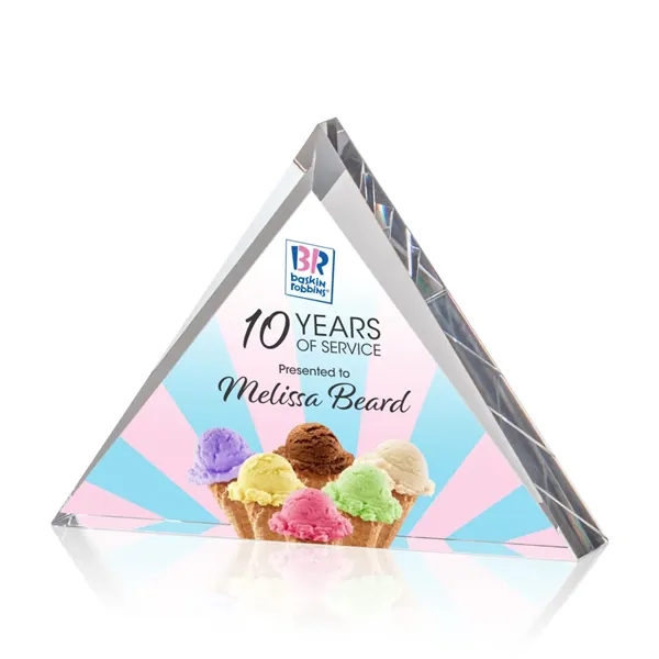 The Tideswell Optical Crystal triangle showcases reflective triangular bezels accenting a... from ASI 84592 St Regis Group / St Regis