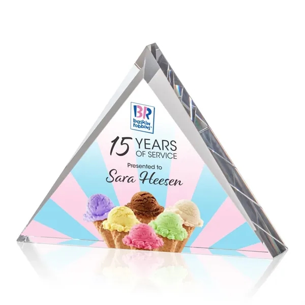 The Tideswell Optical Crystal triangle showcases reflective triangular bezels accenting a... from ASI 84592 St Regis Group / St Regis