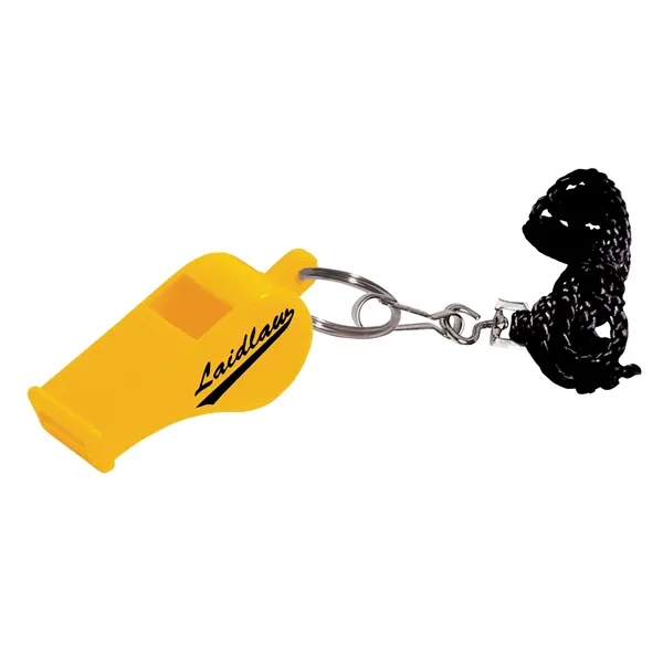 Whistle key tag with black lanyard.... from ASI 62190 Illini