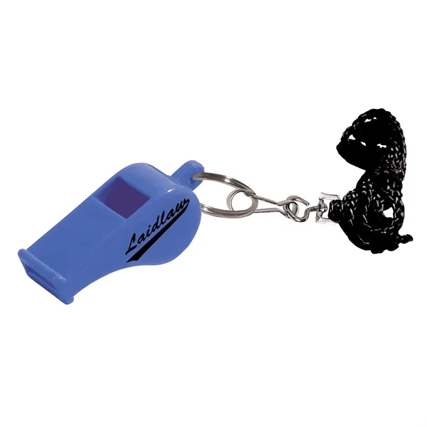 Whistle key tag with black lanyard.... from ASI 62190 Illini