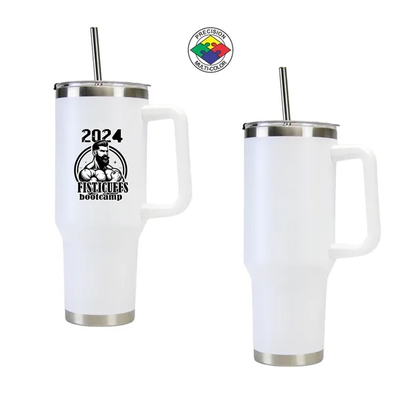 40oz ArcticWare Vacuum Travel Mug with Lid & Straw... from ASI 80093 Pyrographics