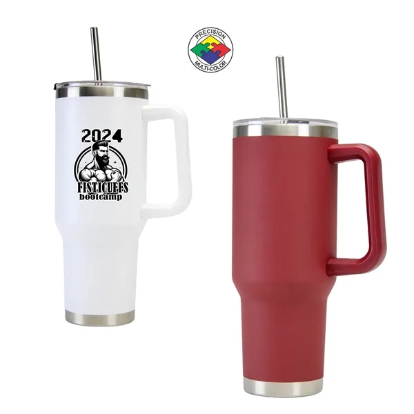 40oz ArcticWare Vacuum Travel Mug with Lid & Straw... from ASI 80093 Pyrographics