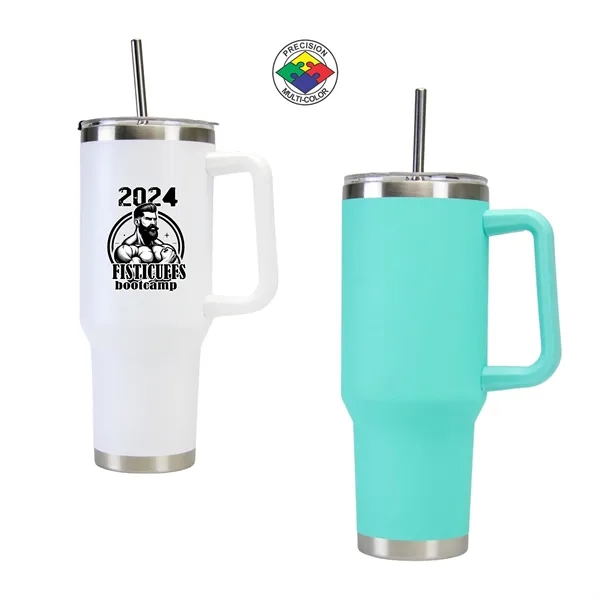 40oz ArcticWare Vacuum Travel Mug with Lid & Straw... from ASI 80093 Pyrographics