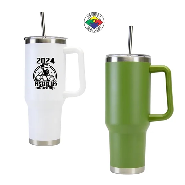 40oz ArcticWare Vacuum Travel Mug with Lid & Straw... from ASI 80093 Pyrographics