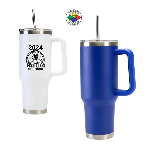 40oz ArcticWare Vacuum Travel Mug with Lid & Straw... from ASI 80093 Pyrographics