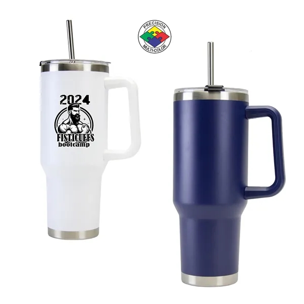 40oz ArcticWare Vacuum Travel Mug with Lid & Straw... from ASI 80093 Pyrographics