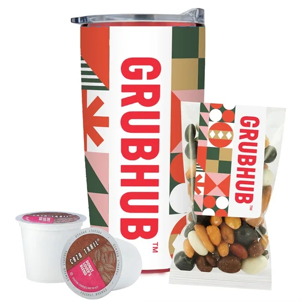 20 oz. Vacuum Insulated Dual Wall Straight Tumbler with Snack Pack... from ASI 71685 Midnite Snax® / Promo Revolution