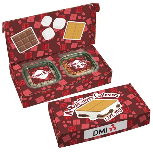 Delightful two-way gift sets including S'mores Bites (4.3 oz), S'more Jingle... from ASI 71685 Midnite Snax®