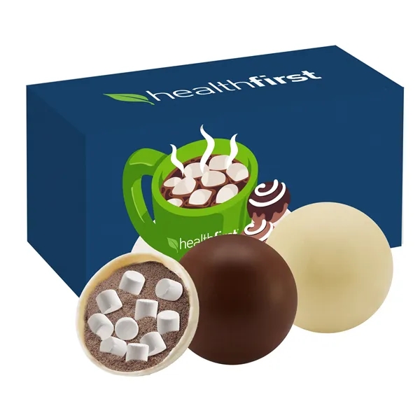 Milk Chocolate and White Chocolate 2 Pack Classic Hot Chocolate Bombs... from ASI 71685 Midnite Snax®
