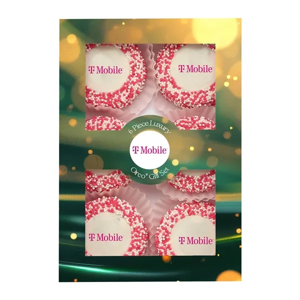 6 Piece Luxury Chocolate Oreo Gift Set with 6 Printed Oreos®... from ASI 71685 Midnite Snax®