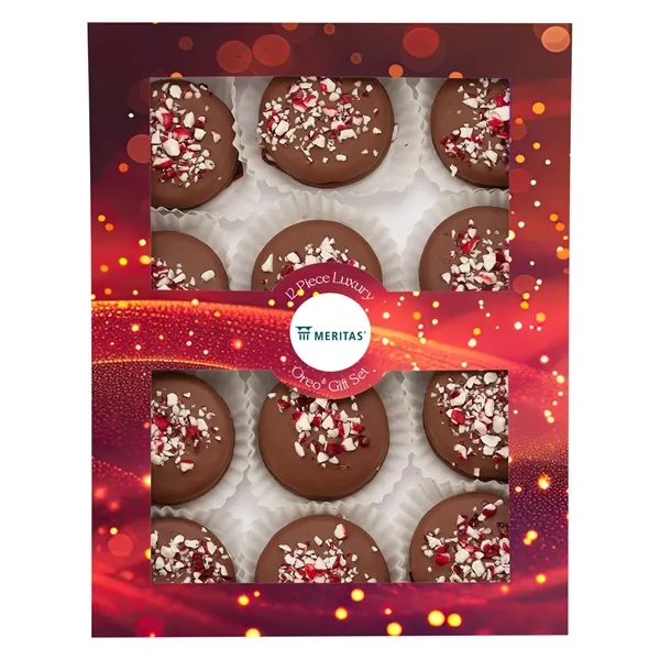12 Piece Luxury Chocolate Oreo Gift Set with 12 Milk Chocolate... from ASI 71685 Midnite Snax®