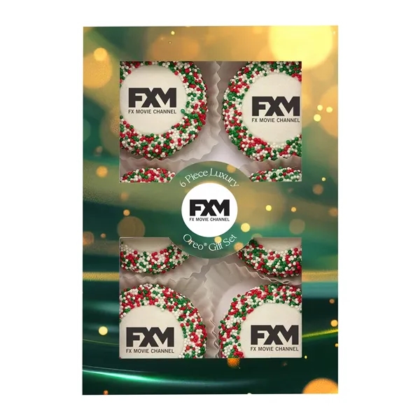 6 Piece Luxury Chocolate Oreo Gift Set with 6 Printed Oreos®... from ASI 71685 Midnite Snax®