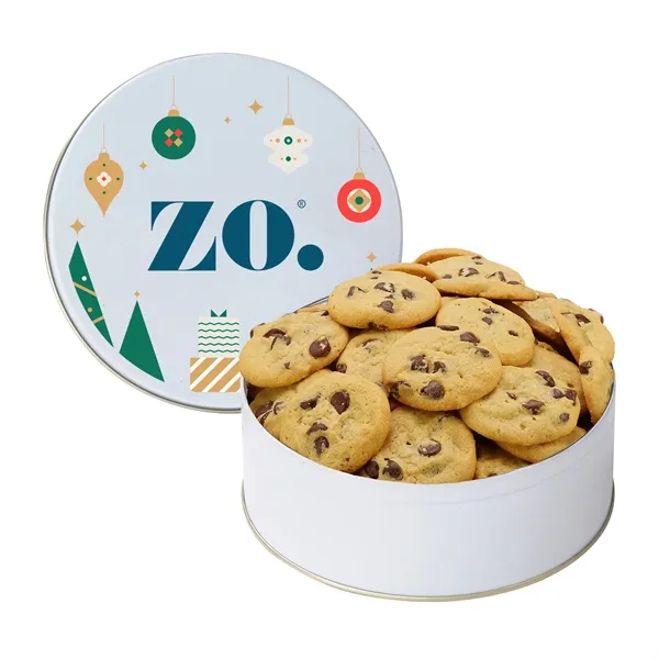 Medium Gourmet Cookie Tin with 2" Gourmet Chocolate Chip Cookies (24)... from ASI 71685 Midnite Snax®