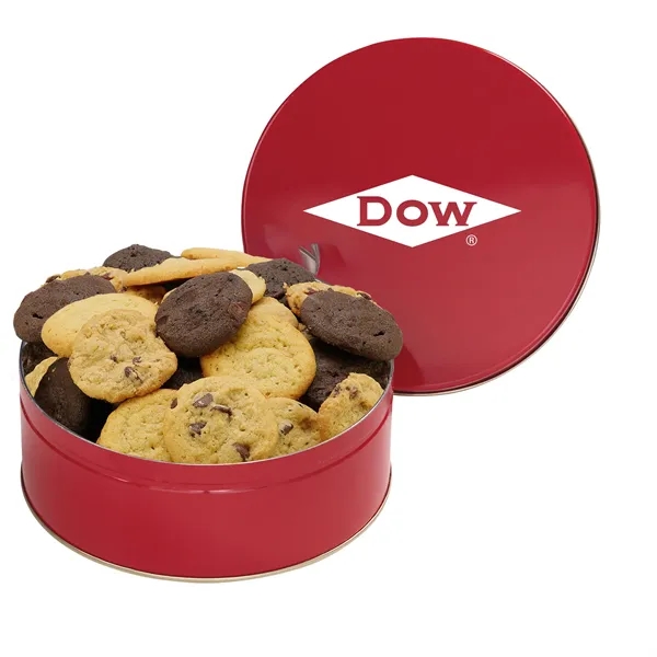 Large Gourmet Cookie Tin with 2" Assorted Gourmet Cookies (30)... from ASI 71685 Midnite Snax®