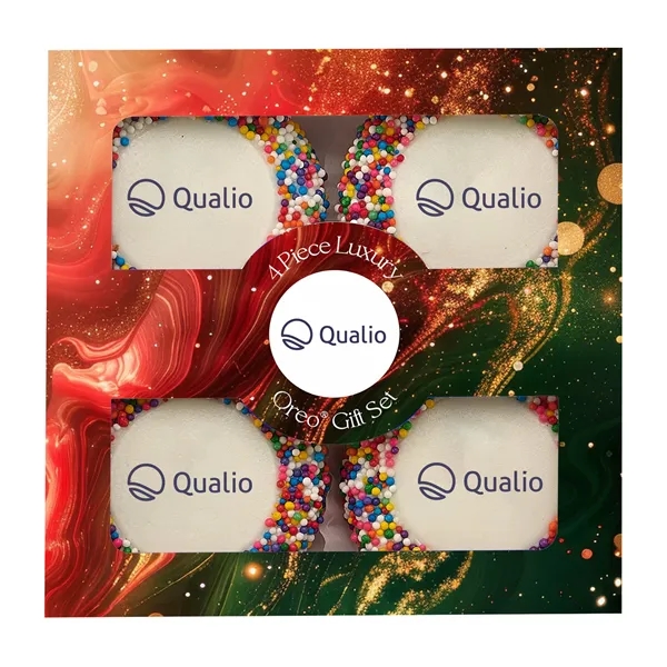 4 Piece Luxury Chocolate Oreo Gift Set with 4 Printed Oreos®... from ASI 71685 Midnite Snax®
