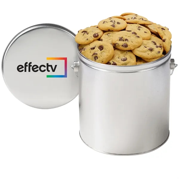 Gallon Gourmet Cookie Tin with 2" Gourmet Chocolate Chip Cookies (46)... from ASI 71685 Midnite Snax®