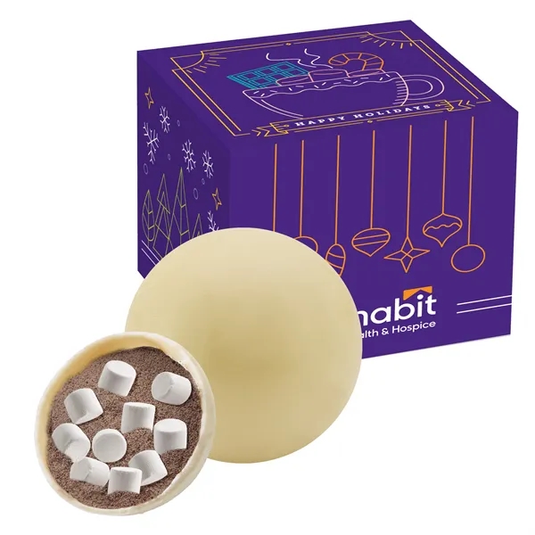 White Chocolate Classic Hot Chocolate Bomb in Box... from ASI 71685 Midnite Snax®