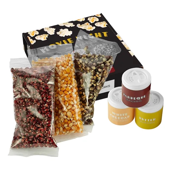 Popcorn Kernel & Seasoning Kit includes: Medium Yellow, Red, and Blue... from ASI 71685 Midnite Snax®