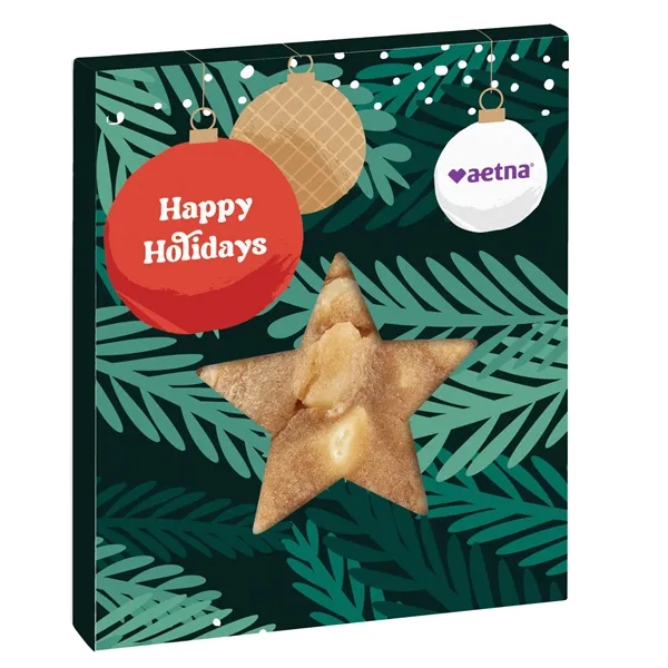 White Chocolate Macadamia in Holiday Star Window Box... from ASI 71685 Midnite Snax®