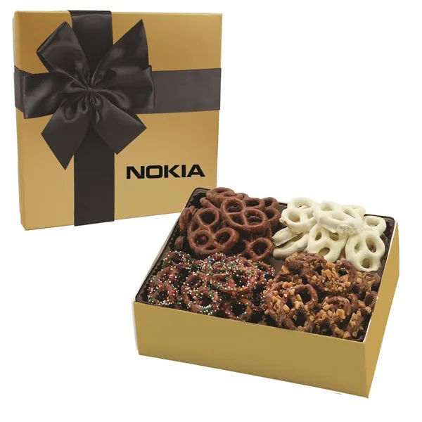 4 way gift box, Filled with Milk with Toffee, Milk Chocolate,... from ASI 71685 Midnite Snax®