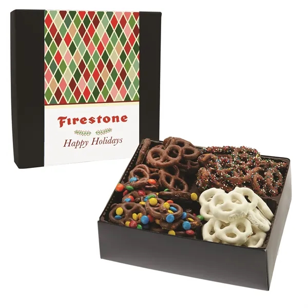 Box filled with Milk with M&M's, Milk Chocolate, Milk Chocolate Sprinkled,... from ASI 71685 Midnite Snax®