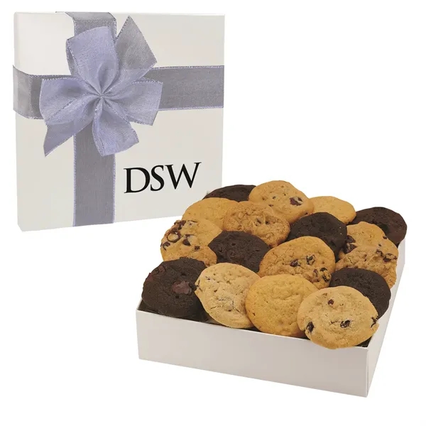Customizable, elegant box filled with an assortment of 16 gourmet cookies... from ASI 71685 Midnite Snax®