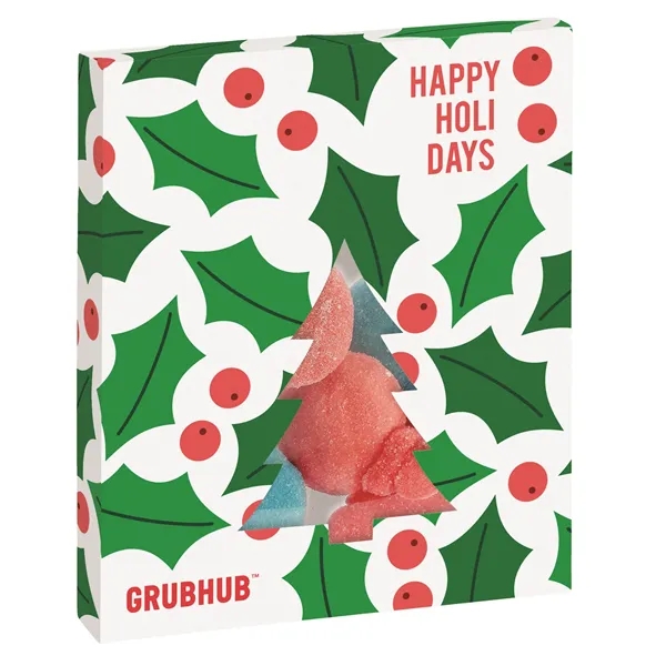Holiday Tree Window Box with Gummy Ornaments (1.8 oz)... from ASI 71685 Midnite Snax®