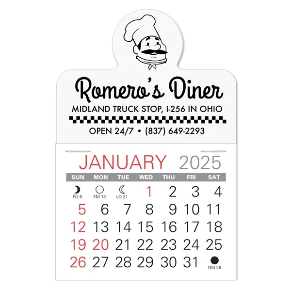 Spotlight Shape Value Stick Vinyl Self-Adhesive Calendars stick in 24 shapes... from ASI 95280 Warwick Publishing Co / Warwick