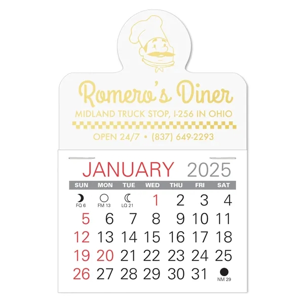 Spotlight Shape Value Stick Vinyl Self-Adhesive Calendars stick in 24 shapes... from ASI 95280 Warwick Publishing Co / Warwick