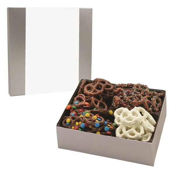 Box filled with Milk with M&M's, Milk Chocolate, Milk Chocolate Sprinkled,... from ASI 71685 Midnite Snax®
