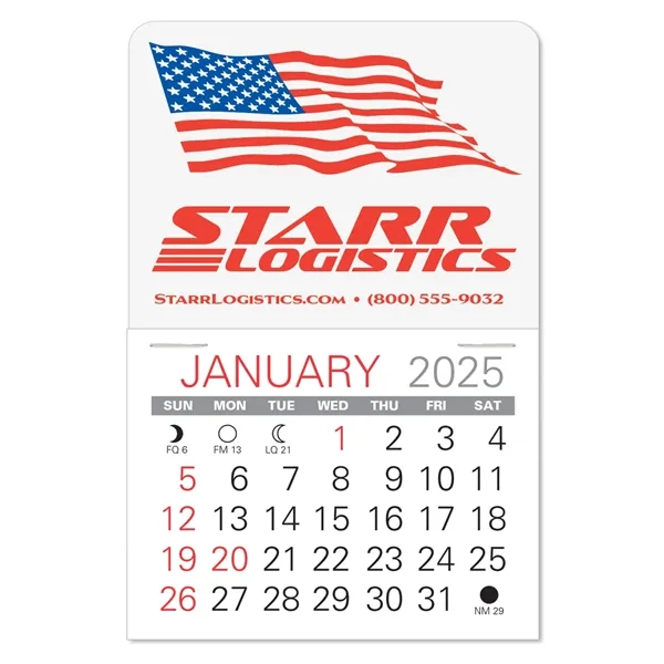 Vinyl Self-Adhesive Calendars in 24 shapes & 6 stock vinyl colors,... from ASI 95280 Warwick Publishing Co / Warwick