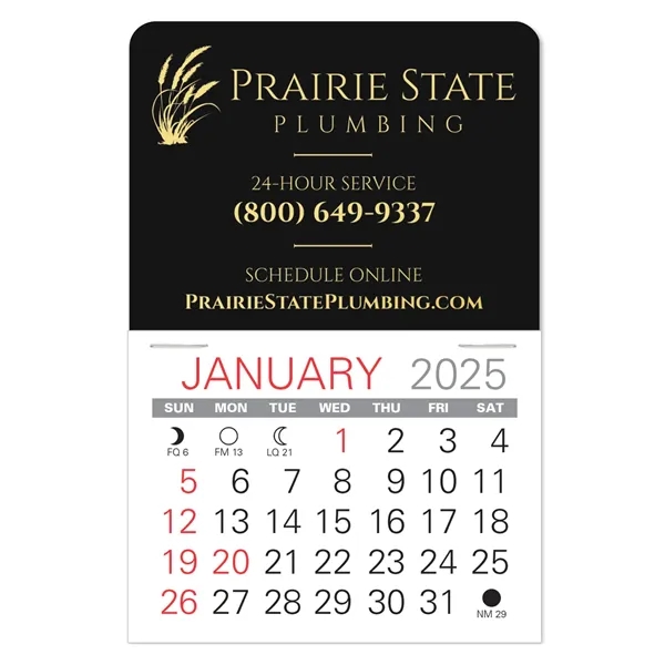 Traditional shape Vinyl Self-Adhesive Calendars stick anywhere in 24 shapes &... from ASI 95280 Warwick Publishing Co / Warwick
