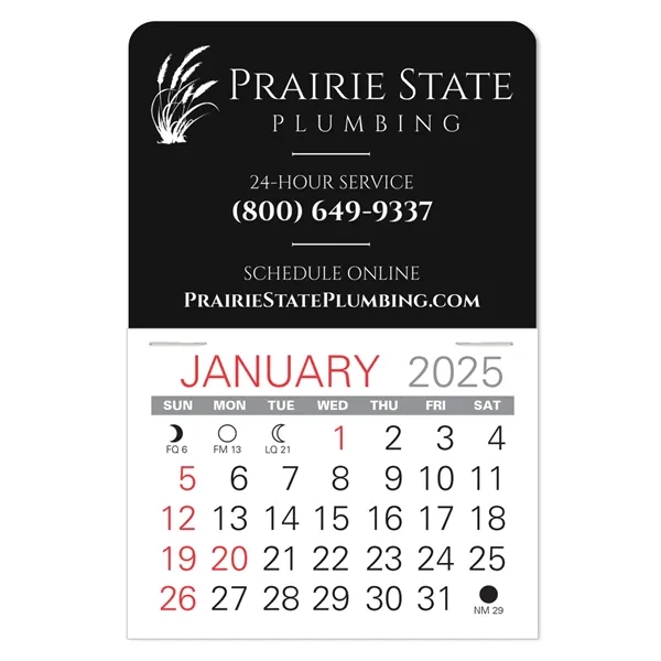 Traditional shape Vinyl Self-Adhesive Calendars stick anywhere in 24 shapes &... from ASI 95280 Warwick Publishing Co / Warwick
