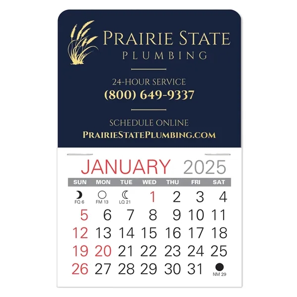 Traditional shape Vinyl Self-Adhesive Calendars stick anywhere in 24 shapes &... from ASI 95280 Warwick Publishing Co / Warwick