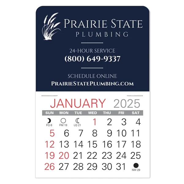 Traditional shape Vinyl Self-Adhesive Calendars stick anywhere in 24 shapes &... from ASI 95280 Warwick Publishing Co / Warwick