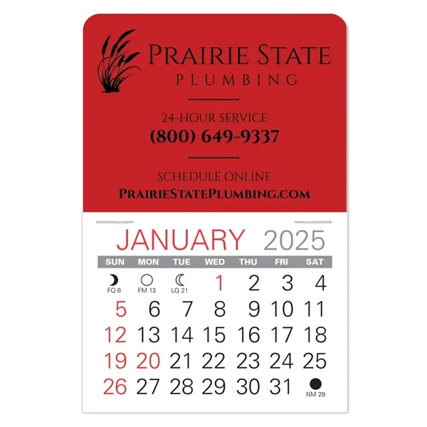 Traditional shape Vinyl Self-Adhesive Calendars stick anywhere in 24 shapes &... from ASI 95280 Warwick Publishing Co / Warwick