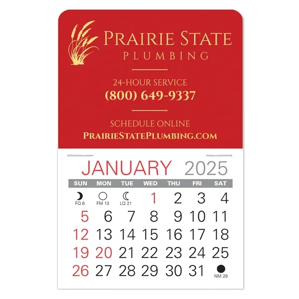 Traditional shape Vinyl Self-Adhesive Calendars stick anywhere in 24 shapes &... from ASI 95280 Warwick Publishing Co / Warwick