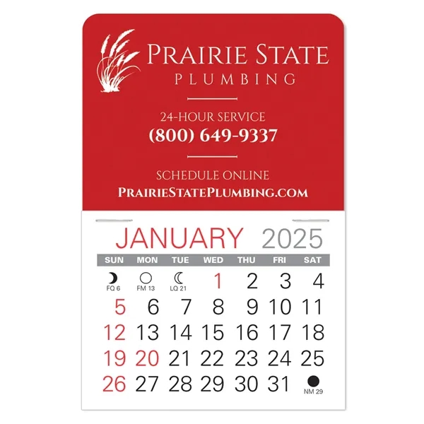 Traditional shape Vinyl Self-Adhesive Calendars stick anywhere in 24 shapes &... from ASI 95280 Warwick Publishing Co / Warwick