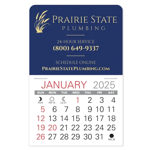 Traditional shape Vinyl Self-Adhesive Calendars stick anywhere in 24 shapes &... from ASI 95280 Warwick Publishing Co / Warwick