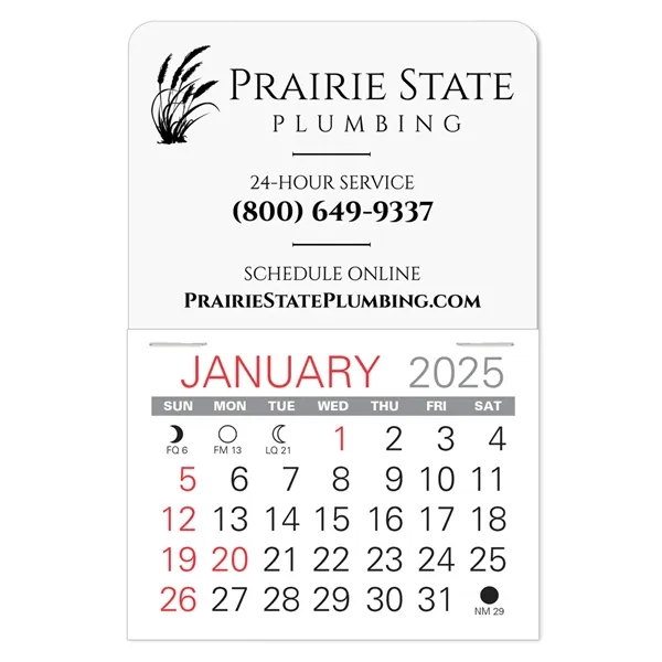 Traditional shape Vinyl Self-Adhesive Calendars stick anywhere in 24 shapes &... from ASI 95280 Warwick Publishing Co / Warwick