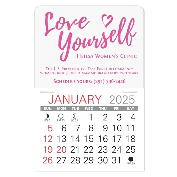 Traditional shape Vinyl Self-Adhesive Calendars stick anywhere in 24 shapes &... from ASI 95280 Warwick Publishing Co / Warwick