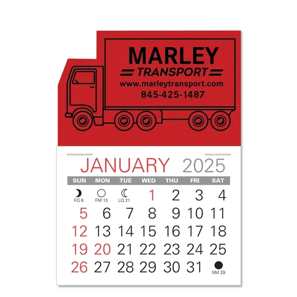 Truck Shape Value Stick Vinyl Self-Adhesive Calendars stick in 24 shapes... from ASI 95280 Warwick Publishing Co / Warwick