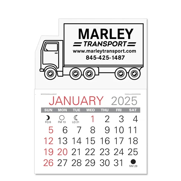 Truck Shape Value Stick Vinyl Self-Adhesive Calendars stick in 24 shapes... from ASI 95280 Warwick Publishing Co / Warwick