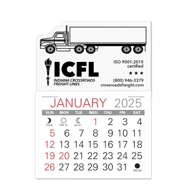 Semi-Truck Shape Value Stick Vinyl Self-Adhesive Calendars stick in 24 shapes... from ASI 95280 Warwick Publishing Co / Warwick