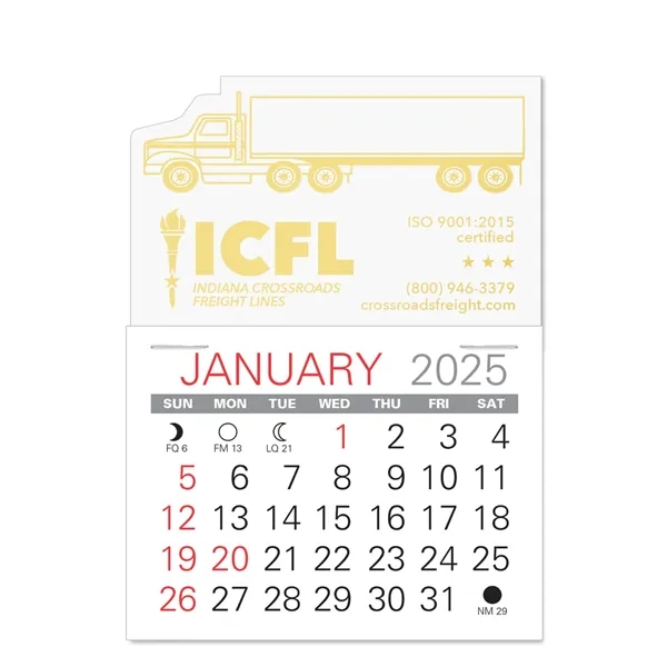 Semi-Truck Shape Value Stick Vinyl Self-Adhesive Calendars stick in 24 shapes... from ASI 95280 Warwick Publishing Co / Warwick