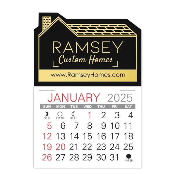 House Shape Value Stick Vinyl Self-Adhesive Calendars stick anywhere in 24... from ASI 95280 Warwick Publishing Co / Warwick
