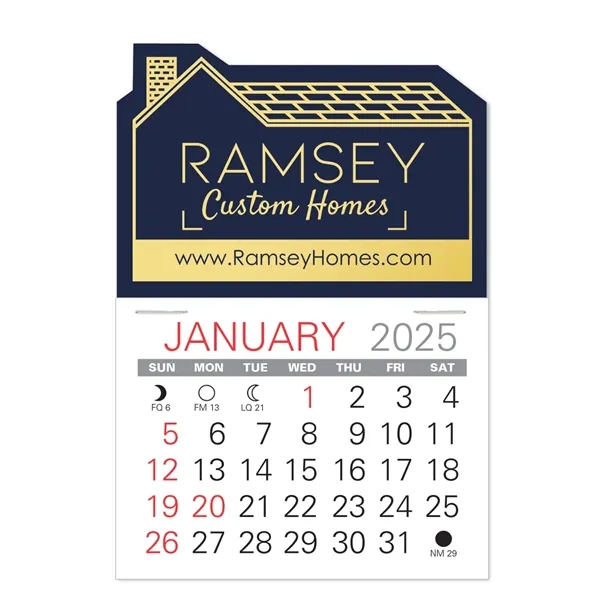 House Shape Value Stick Vinyl Self-Adhesive Calendars stick anywhere in 24... from ASI 95280 Warwick Publishing Co / Warwick