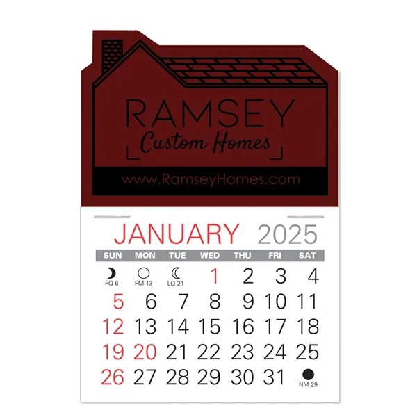 House Shape Value Stick Vinyl Self-Adhesive Calendars stick anywhere in 24... from ASI 95280 Warwick Publishing Co / Warwick