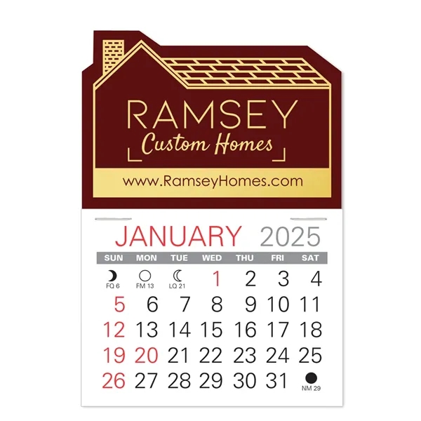 House Shape Value Stick Vinyl Self-Adhesive Calendars stick anywhere in 24... from ASI 95280 Warwick Publishing Co / Warwick